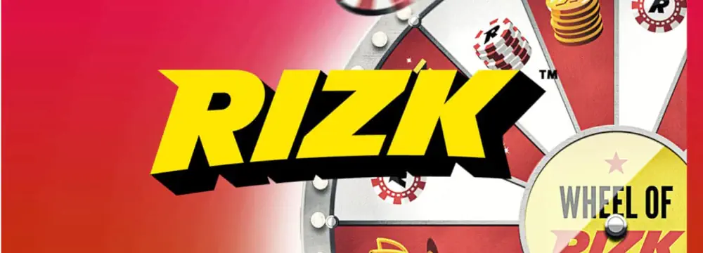 Logo marki Rizk Casino i podgląd Koła Rizk